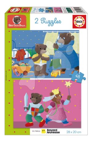 Puzzle Petit Ours Brun Educa 2x48 darabos 4 évtől