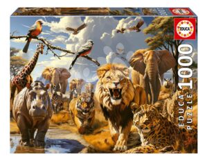 Puzzle Wild Animals Educa 1000 darabos és Fix ragasztó