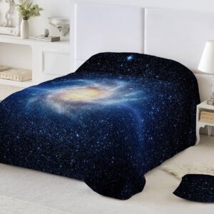 Mikroszálas takaró galaxie nyomtatással 200g/m2 kék 140x200 cm