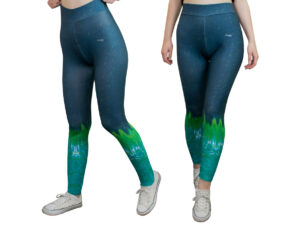 Sportos Leggings Jógához Zöld Xxl