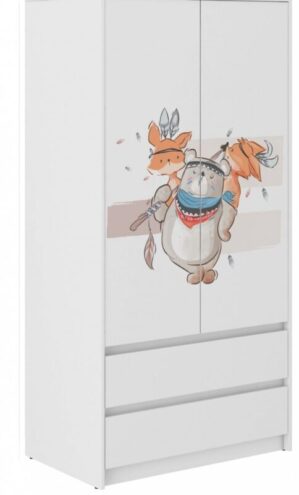 Gyerek Gardrobszekreny Maci 180 X 55 X 90 Cm