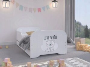 Gyerekagy Agynemutartoval 140 X 70 Cm Love White