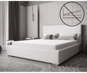 Időtlen kárpitozott ágy minimalista designban