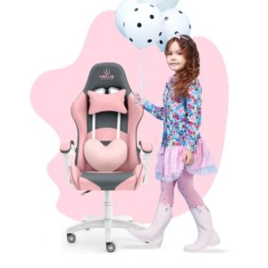 Rainbow Gyerek gamer szék szürke-rózsaszín