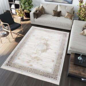 SAHARA Modern mintás vintage szőnyeg krémszínű  Szélesség: 140 cm | Hossz: 200 cm
