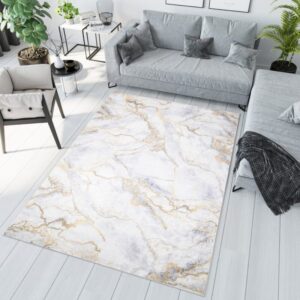 TOSCANA Modern világos szőnyeg márványmintával  Szélesség: 140 cm | Hossz: 200 cm