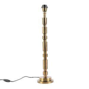 Art Deco asztali lámpa bronz árnyék nélkül - Torre