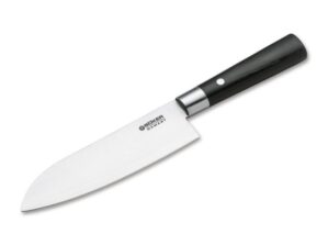 Böker Damascus Black Santoku konyhakés 17