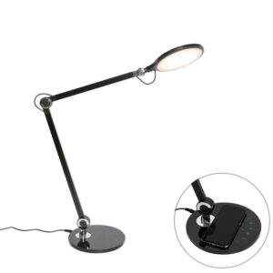 Design asztali lámpa fekete