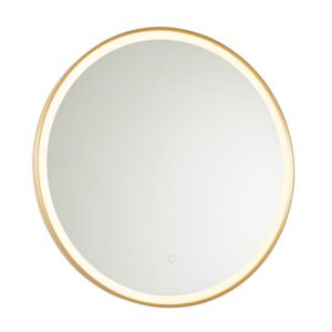 Fürdőszobatükör arany 70 cm-es LED-del