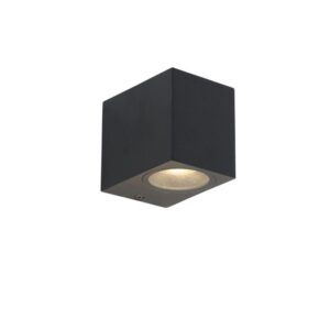Modern Fali Lámpa Fekete GU10 50mm IP44 - Baleno