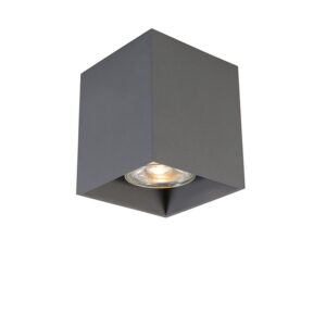 Modern süllyeszthető spotlámpa sötétszürke GU10 50mm - Qubo
