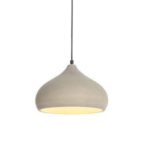 Modern Pendant Lamp Black with Concrete Shade - Nick