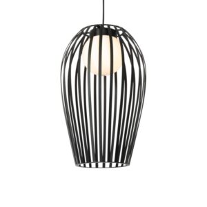 Design lógólámpa fekete opál üveggel IP44 - Angela