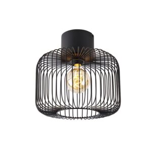 Design mennyezeti lámpa fekete drótháló 31