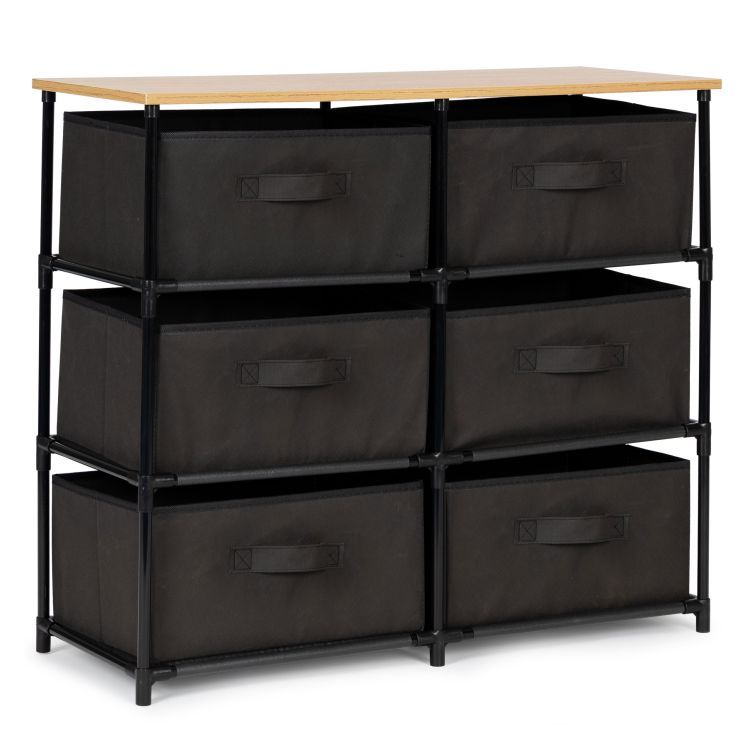 Modern Sotetszurke Polc 6 Szovet Fiokkal