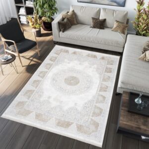 SAHARA Modern vintage szőnyeg krémszínű mintával Szélesség: 200 cm | Hossz: 300 cm