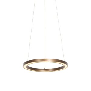 Bronz függőlámpa 40 cm LED-del