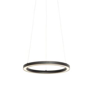 Függőlámpa fekete 40cm LED-del
