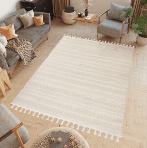 RIO LOOP Szőnyeg minimalista kivitelben - bézs Szélesség: 80 cm | Hosszúság: 150 cm