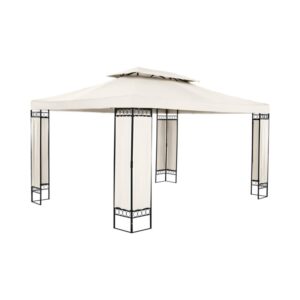 Kerti pavilon - 3 x 4 m - 160 g / m² - krém színű | Uniprodo