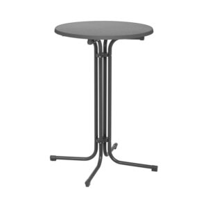 Bárasztal - Ø 70 cm - összecsukható - szürke | Royal Catering