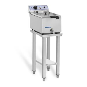 Elektromos fritőz - 1 x 17 liter - asztallal | Royal Catering