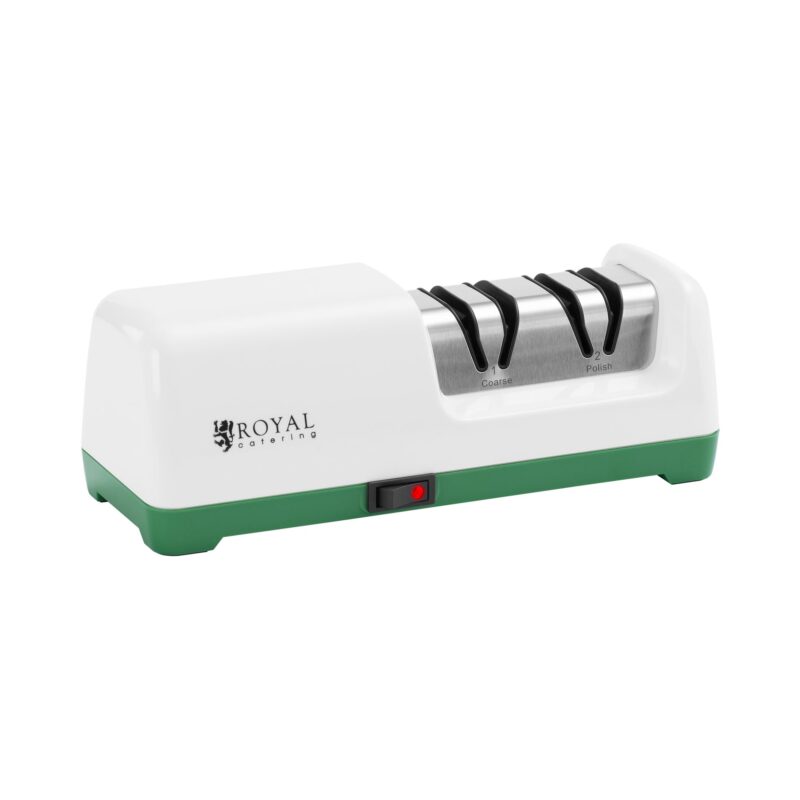 Elektromos Gyémánt Késélező - 2 Szint - 20° - Fehér - Royal Catering