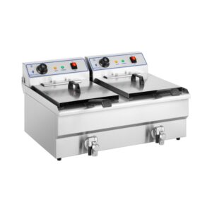 Elektromos olajsütő - 2 x 16 l - 400 V | Royal Catering