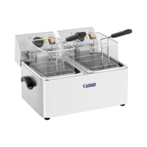Elektromos olajsütő - 2 x 8 liter összesen / 2 x 4 liter olaj - EGO termosztát | Royal Catering