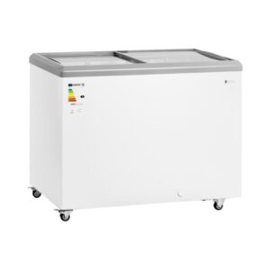Fagyasztóláda 280 l - üvegajtók - zárható - Royal Catering