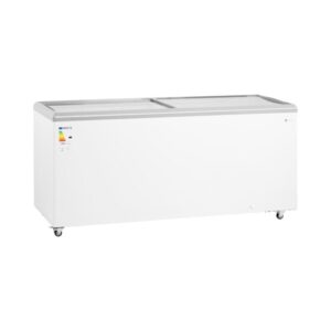 Fagyasztóláda 550 l - üvegajtók - zárható - Royal Catering