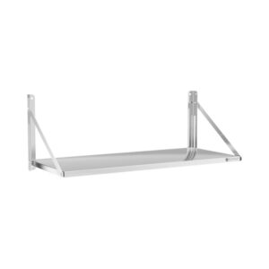 Fali polc - összecsukható - 120 x 45 cm - 40 kg - rozsdamentes acél | Royal Catering