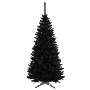 Fekete műfenyőfa 220 cm
