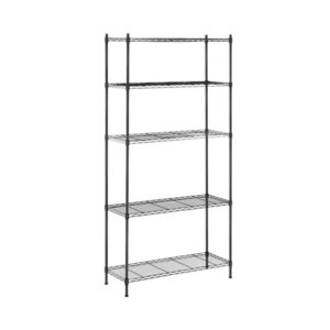 Fémpolc - 35 x 90 x 180 cm - 150 kg - fekete | Royal Catering