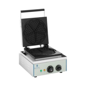 gofrisütő - 1500 Watt - szív alakú | Royal Catering