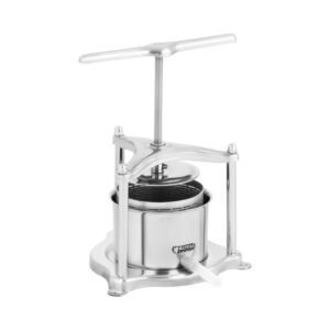 Gyümölcsprés - rozsdamentes acél - 3 l - 5 szűrőkendővel - Royal Catering | Wiesenfield