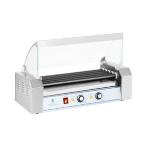 Hot Dog Grill - 5 görgő (max 8 virsli) - Teflon bevonattal | Royal Catering