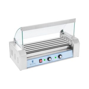 Hot Dog Grill - 5 görgő - Rozsdamentes acél | Royal Catering