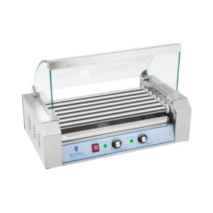 Hot Dog Grill - 7 görgő - Rozsdamentes acél | Royal Catering