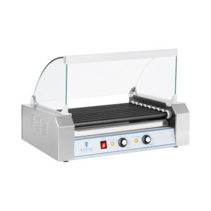Hot Dog Grill - 9 görgő - Teflon - Gyors és hatékony hot dog készítés | Royal Catering