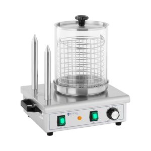 Hot dog készítő - 550 W - Royal Catering - 2 melegítőnyárs