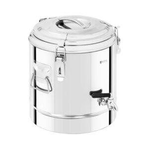 Hőtartó edény - rozsdamentes acél - 12 L - leeresztő szeleppel | Royal Catering