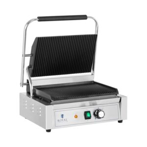 Kontakt grill - 2200 W - bordázott | Royal Catering