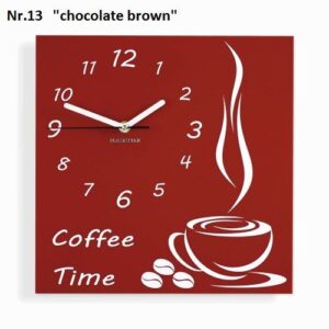 Konyhai falióra Coffee Time barna