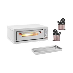 Pizzasütő Kemence - 1 Kamra - 3200 W - Időzítő - Royal Catering
