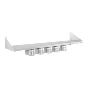 Polica za začimbe - 5 x 1/9 GN - 90 cm | Royal Catering