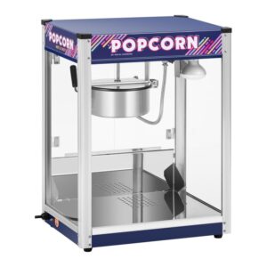 Pop-corn készítőgép - kék - 8 uncia | Royal Catering