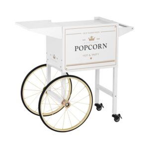 Pop-corn kocsi - fehér és arany | Royal Catering