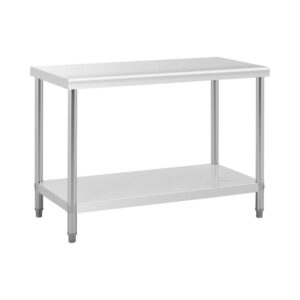 Rozsdamentes acél munkaasztal - ECO - 120 x 60 cm - 137 kg - Royal Catering